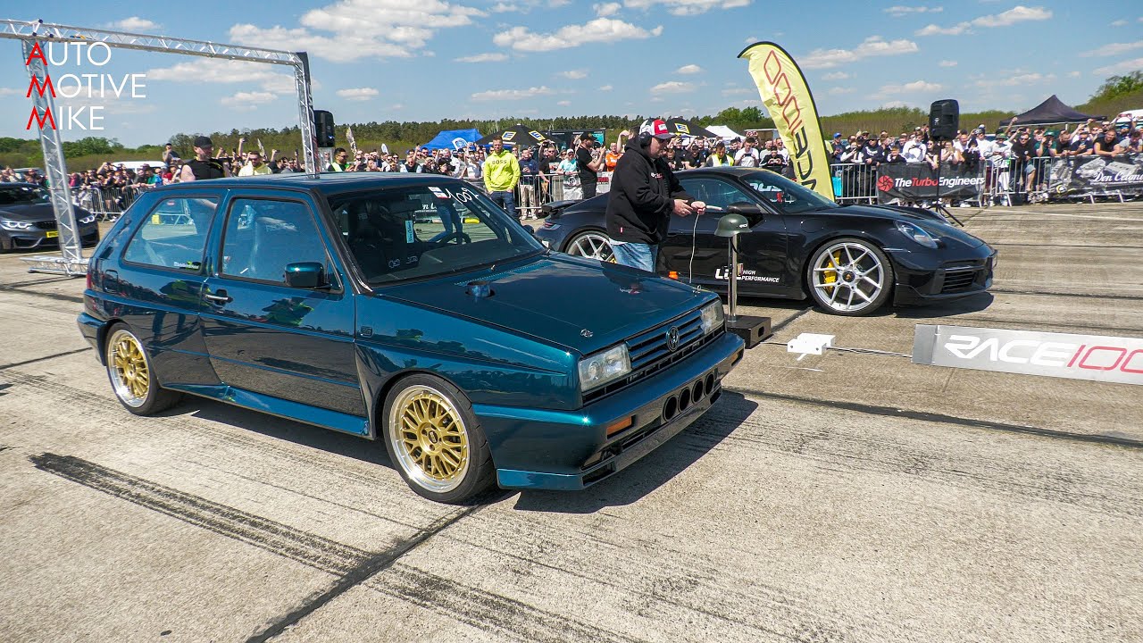 1300HP Don Octane VW Golf 2 Rallye R30 Turbo 0-315 KM/H Accelerations