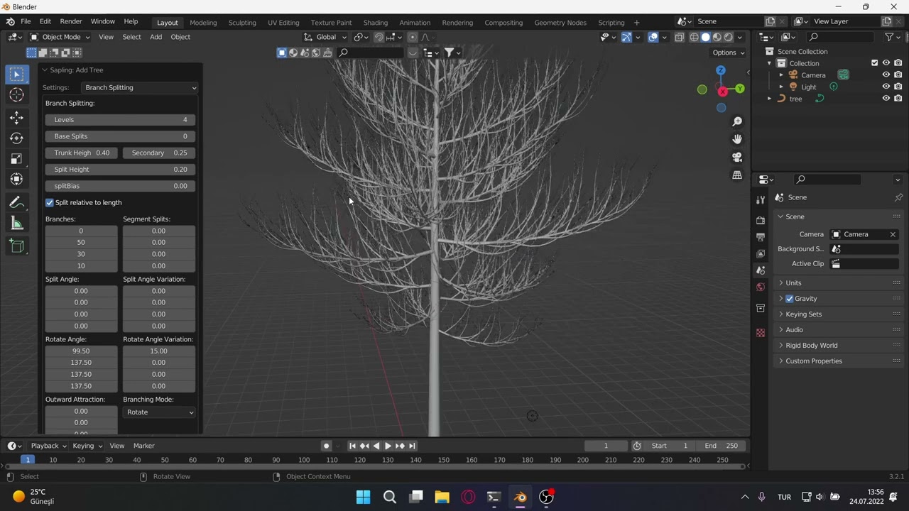 Blender ağaç yapımı (Türkçe anlatım)
