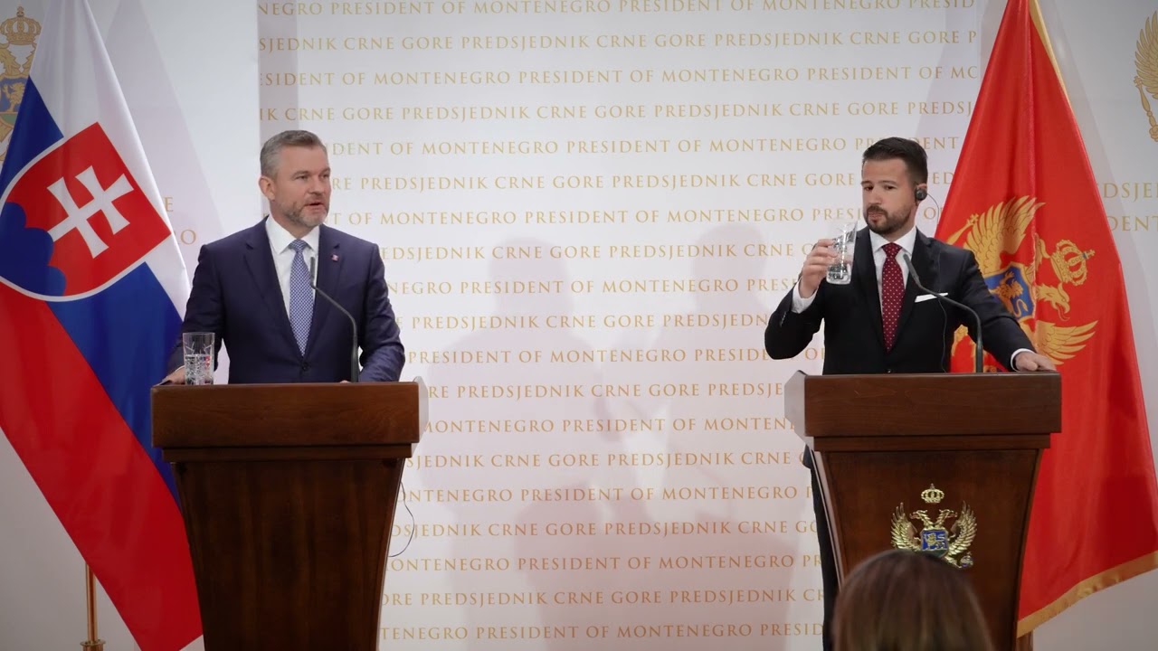 Spoločná tlačová konferencia s prezidentom Čiernej Hory