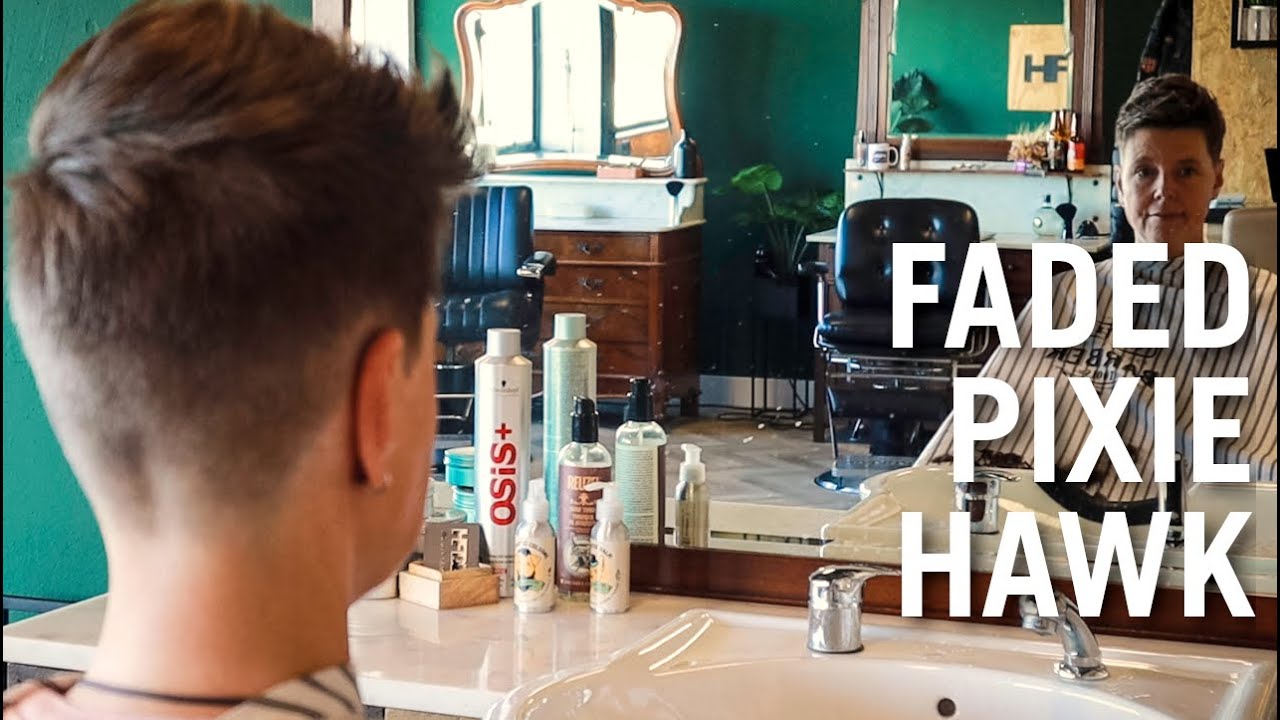 THE SHORTEST THIS FAR, FADED PIXIE HAWK- HFDZK ASMR Haircut tutorial