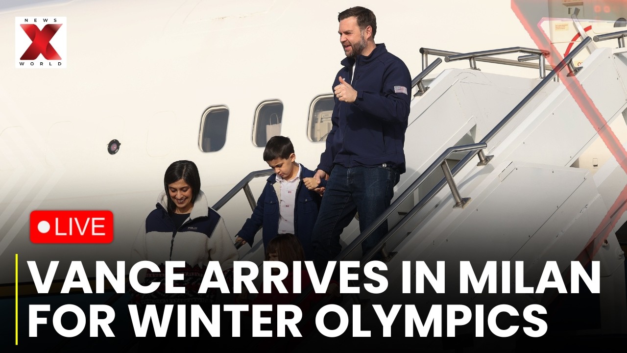 Vance In Milan LIVE: US Vice President JD Vance Arrives in Milan Ahead of Winter Olympics