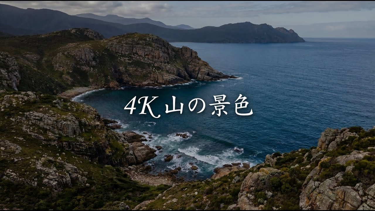4K 山の景色 🏔️ 心を落ち着かせるソロピアノ