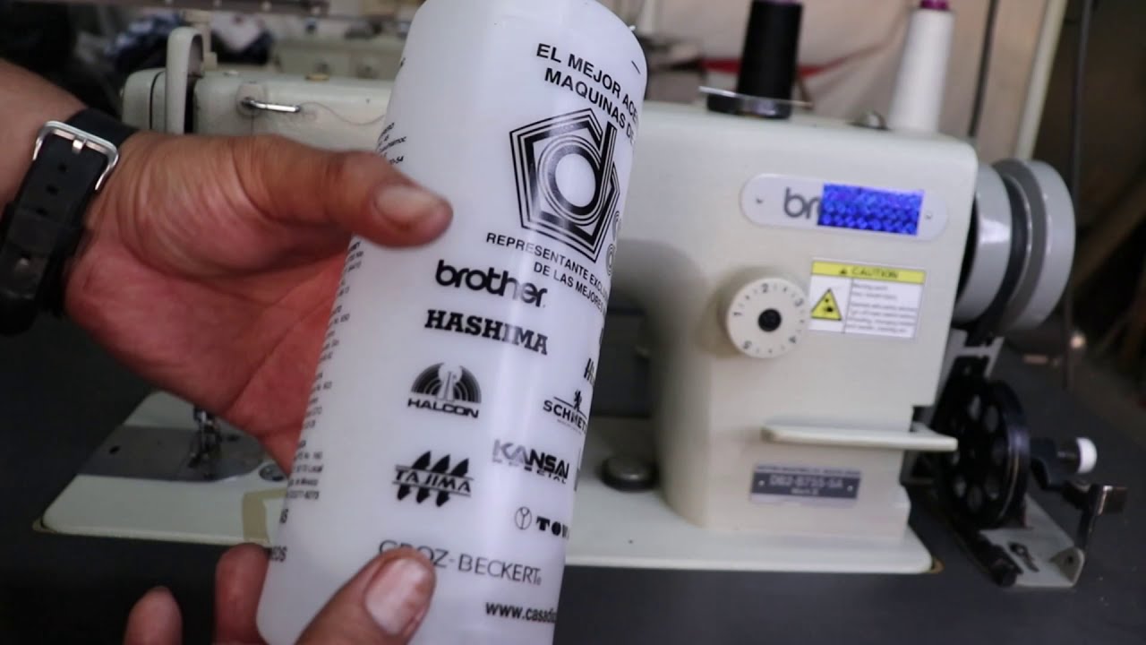 Como Cambiar el aceite de la Maquina recta industrial.