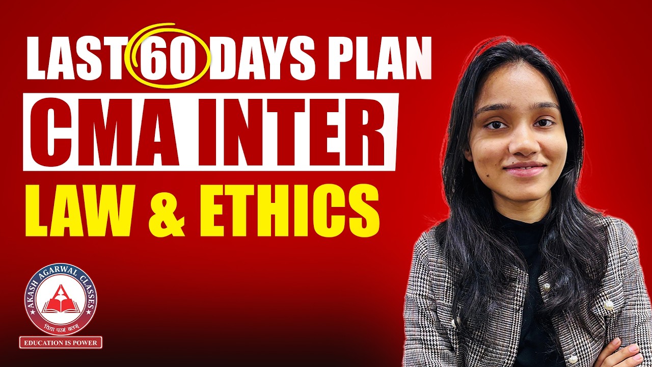 CMA Inter Law | Last 60 Days Strategy | 30/80 Strategy