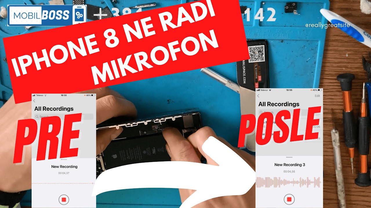 Iphone 8 ne cuje se u pozivu/ne radi mikrofon