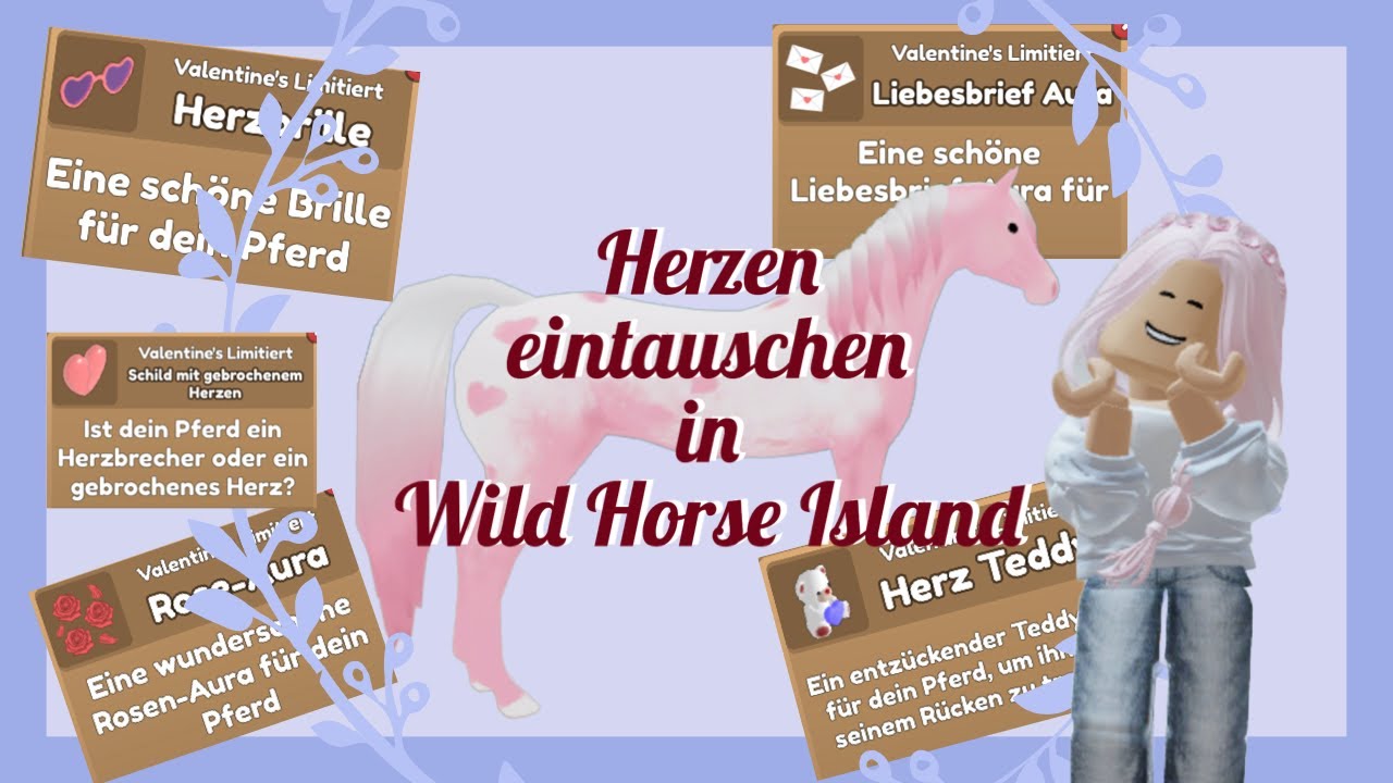 Samtherzen eintauschen in Wild Horse Island deutsch Valentinsevent 2024 Roblox