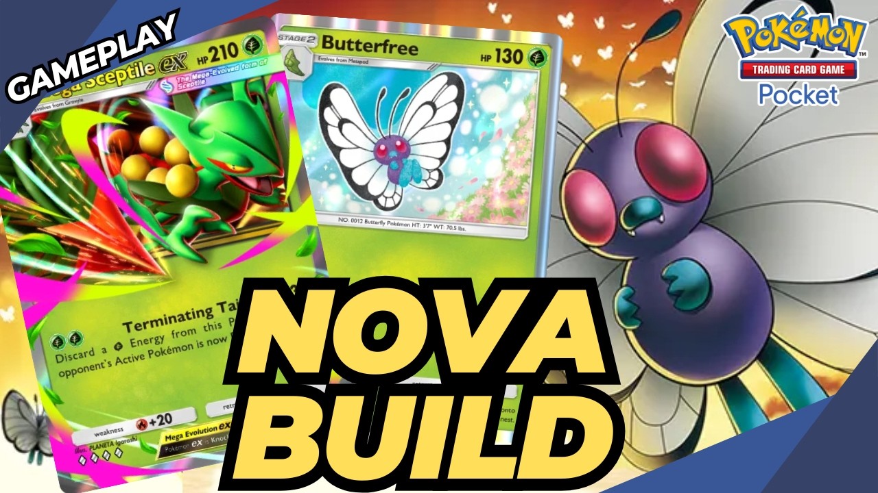 Mega Sceptile is the BEST partner for the new Butterfree | Pok&eacute;mon TCG Pocket Gameplay
