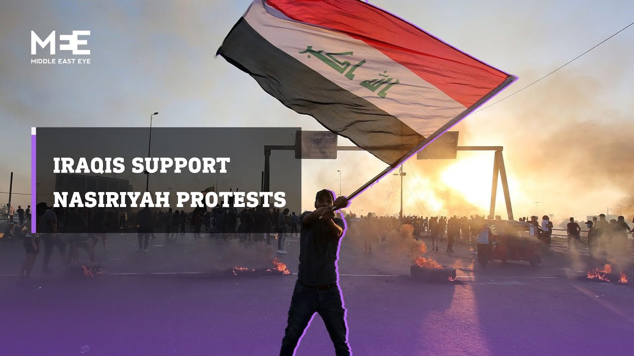Iraq: Hundreds protest in solidarity with Nasiriyah demonstrations