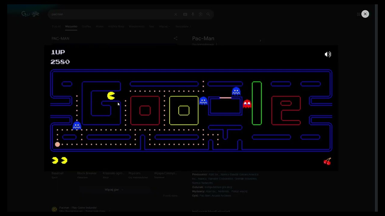google pacman speedrun