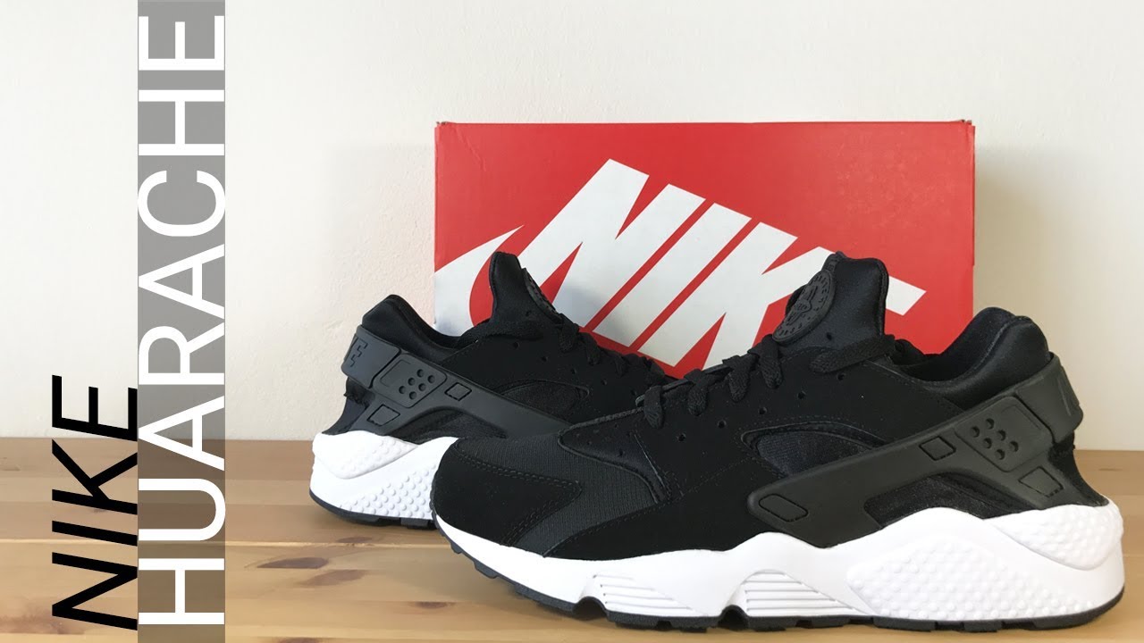 Nike Air Huarache Black / White - Unboxing, On Feet, & Overview
