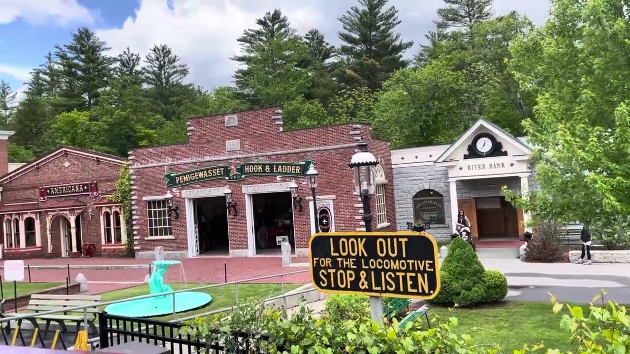 Riding the train at Clark’s Bears in Lincoln, NH