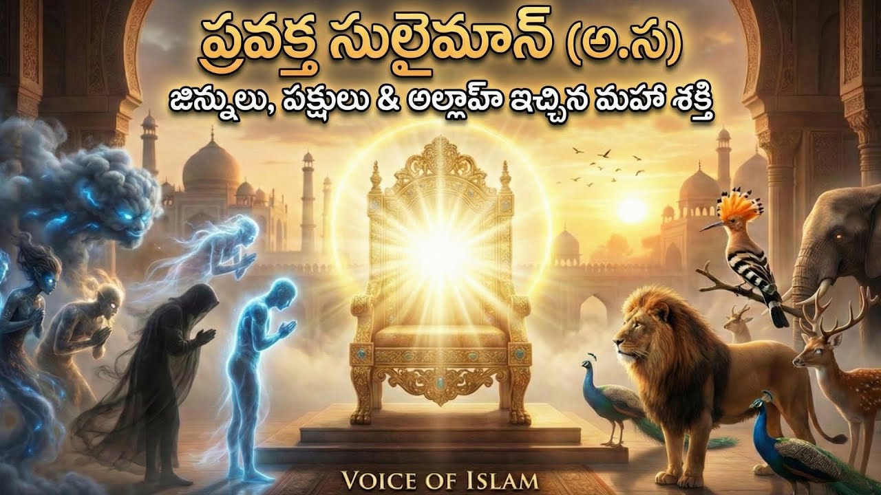 ప్రవక్త సులైమాన్ (అ.స) కు లభించిన అద్భుత శక్తులు 😱 | Jinn, Animals & Allah’s Kingdom