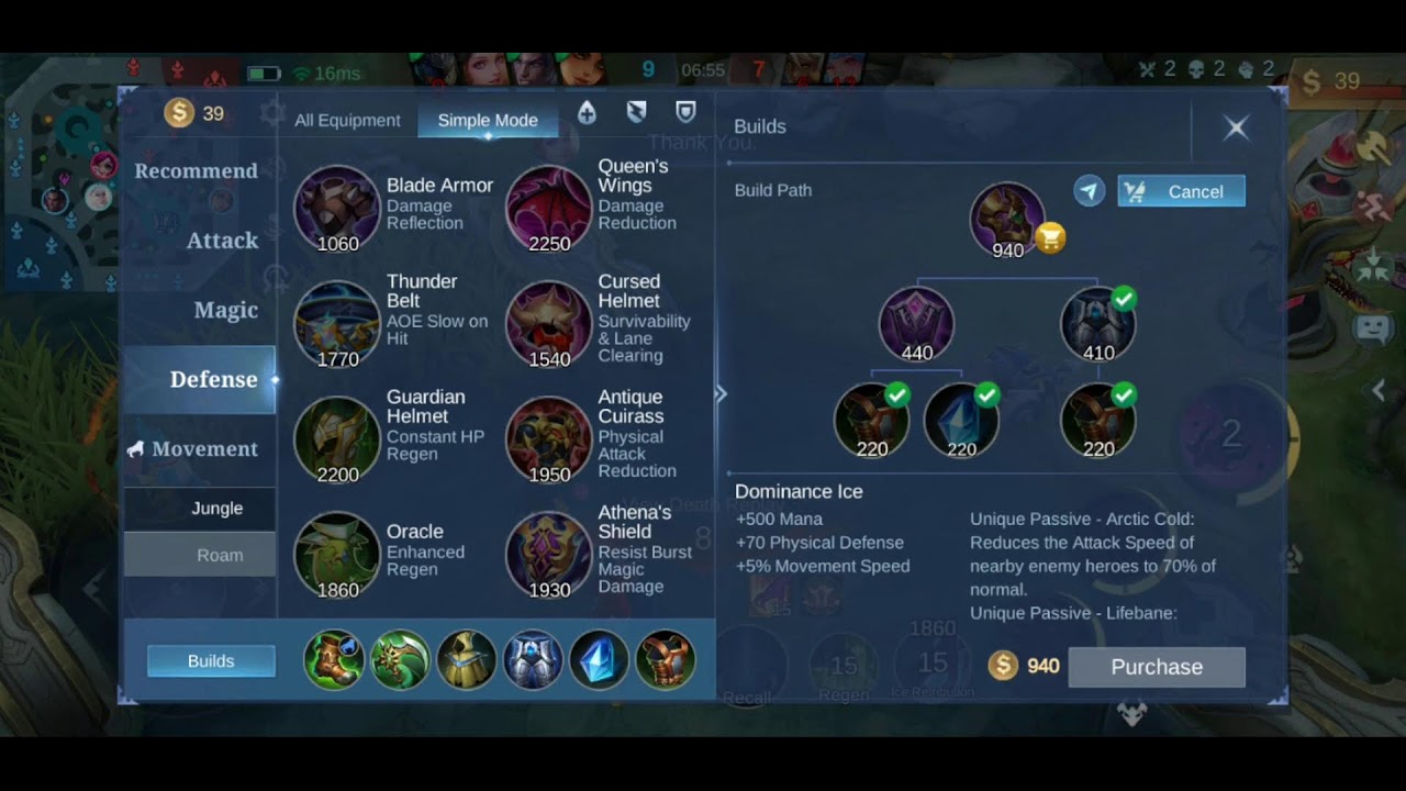 playing Mobile Legend  bang bang