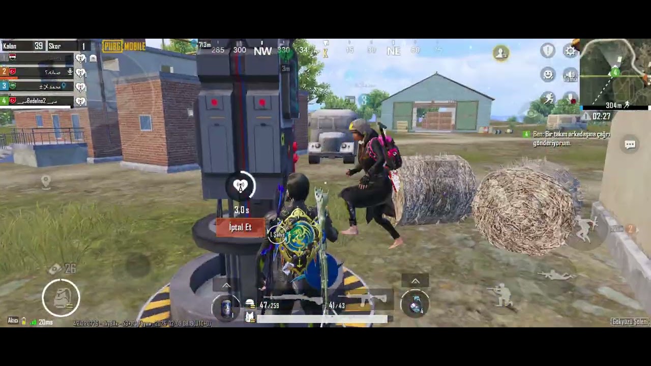 Kankamın hesabından ilk maç pubg Mobile vinn