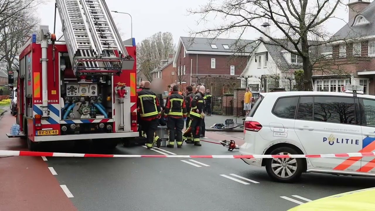 Ernstig ongeval aan de Laan van Rijckevorsel in Lisse.