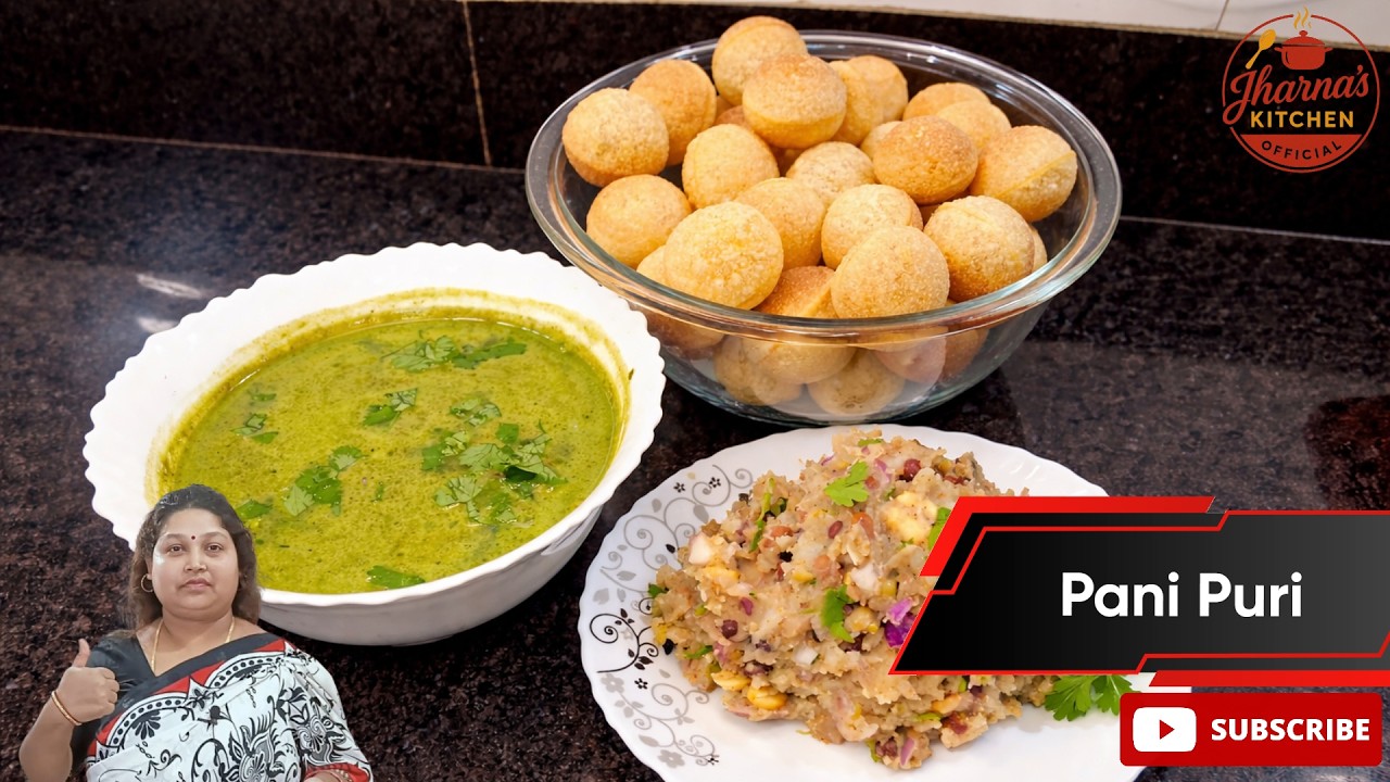 Pani Puri | पानी पूरी | Golgappa / Phuchka Street Style Recipe | Jharna’s Kitchen Official