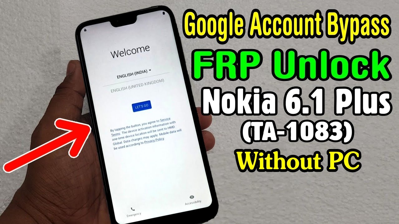 Nokia 6.1 Plus (TA-1083) FRP Unlock or Google Account Bypass Easy Trick Without PC