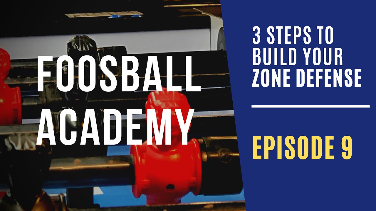 3 STEPS to Build Your ZONE DEFENSE | Foosball Academy: Ep. 9 (foosball tips)