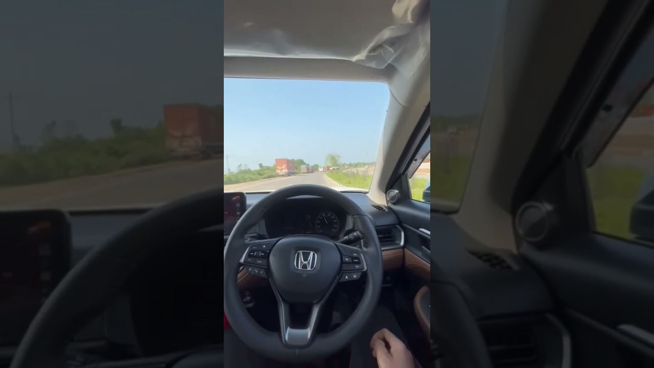 Honda Elevate Auto steering in corner | ADAS level 2