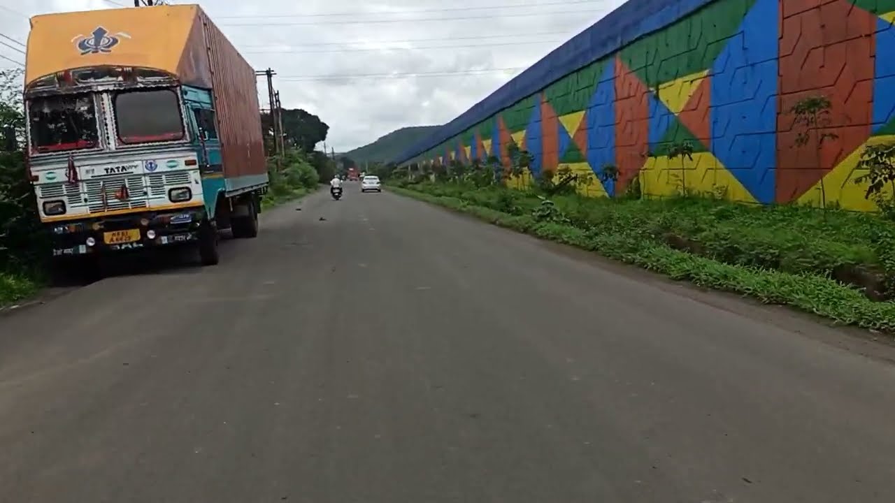 Bike ride on AB Road Indore near Tejaji nagar