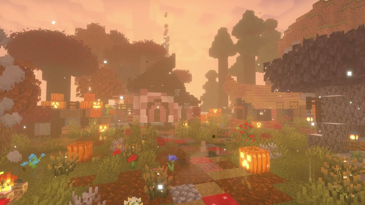 Relaxing Autumn Ambience Minecraft Halloween