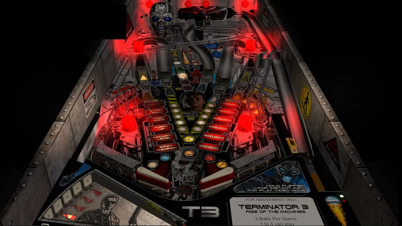 Терминатор 3 (Stern 2003) - Siggis Mod - Visual Pinball X / VPX - Финальная битва и TX уничтожены!