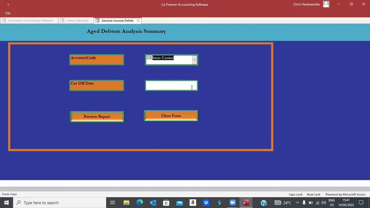Ca Premier Accounting Package - Management Reporting