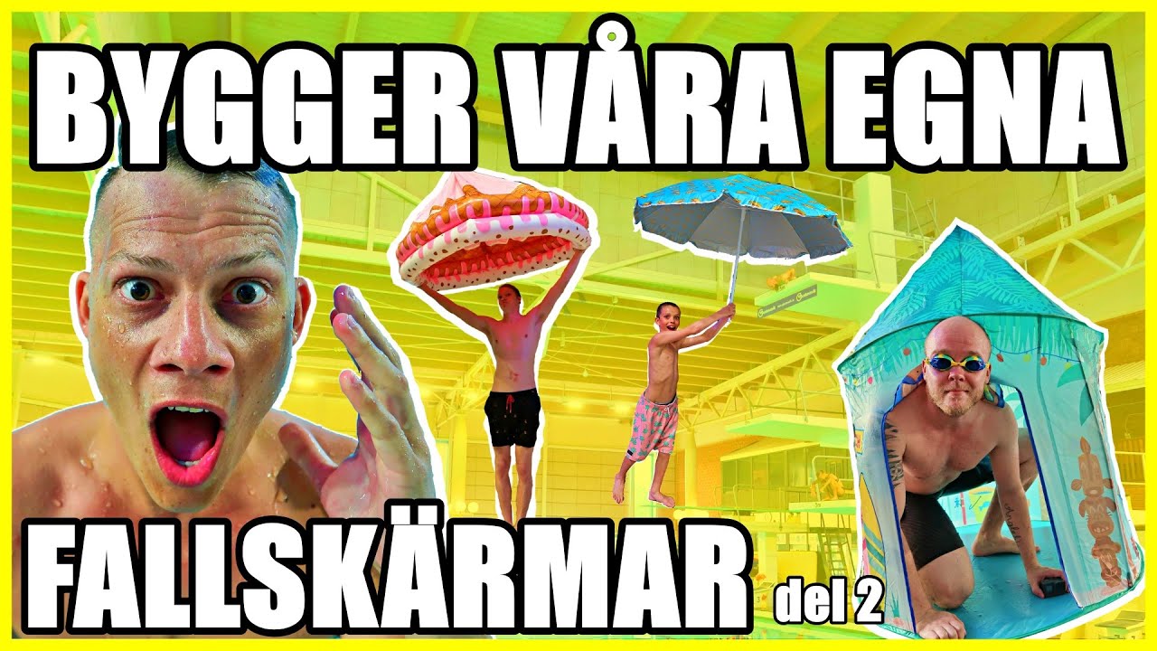 BYGGER VÅRA EGNA FALLSKÄRMAR DEL 2* VÄRLDENS FÖRSTA ?*