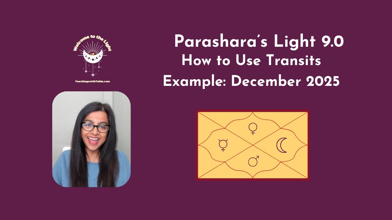Parashara's Light 9.0 Tutorials: How to Use Transit (Dec 2025)