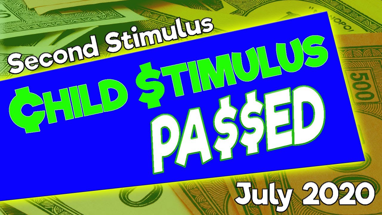 Child Toy Stimulus Plan (Fun Play On Second Stimulus Check Update)