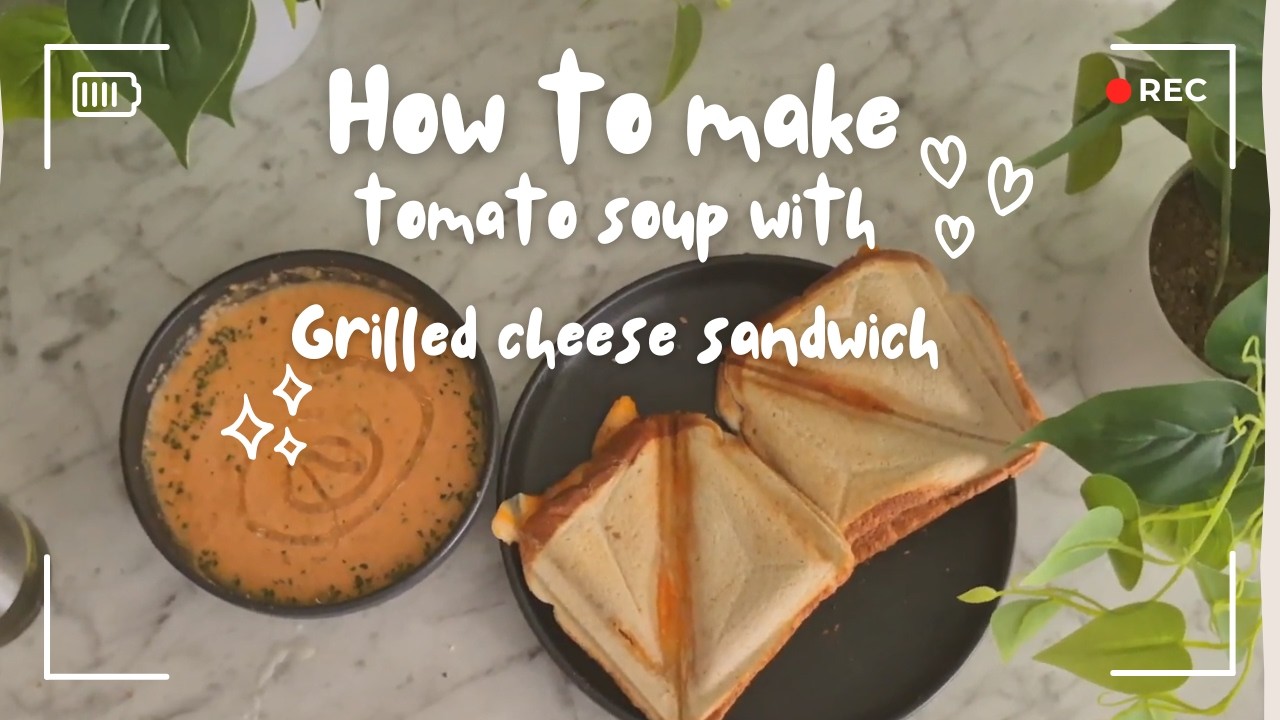 ❤️ Valentine’s Day Cozy Dinner Idea | Roasted Tomato Soup & Grilled Cheese