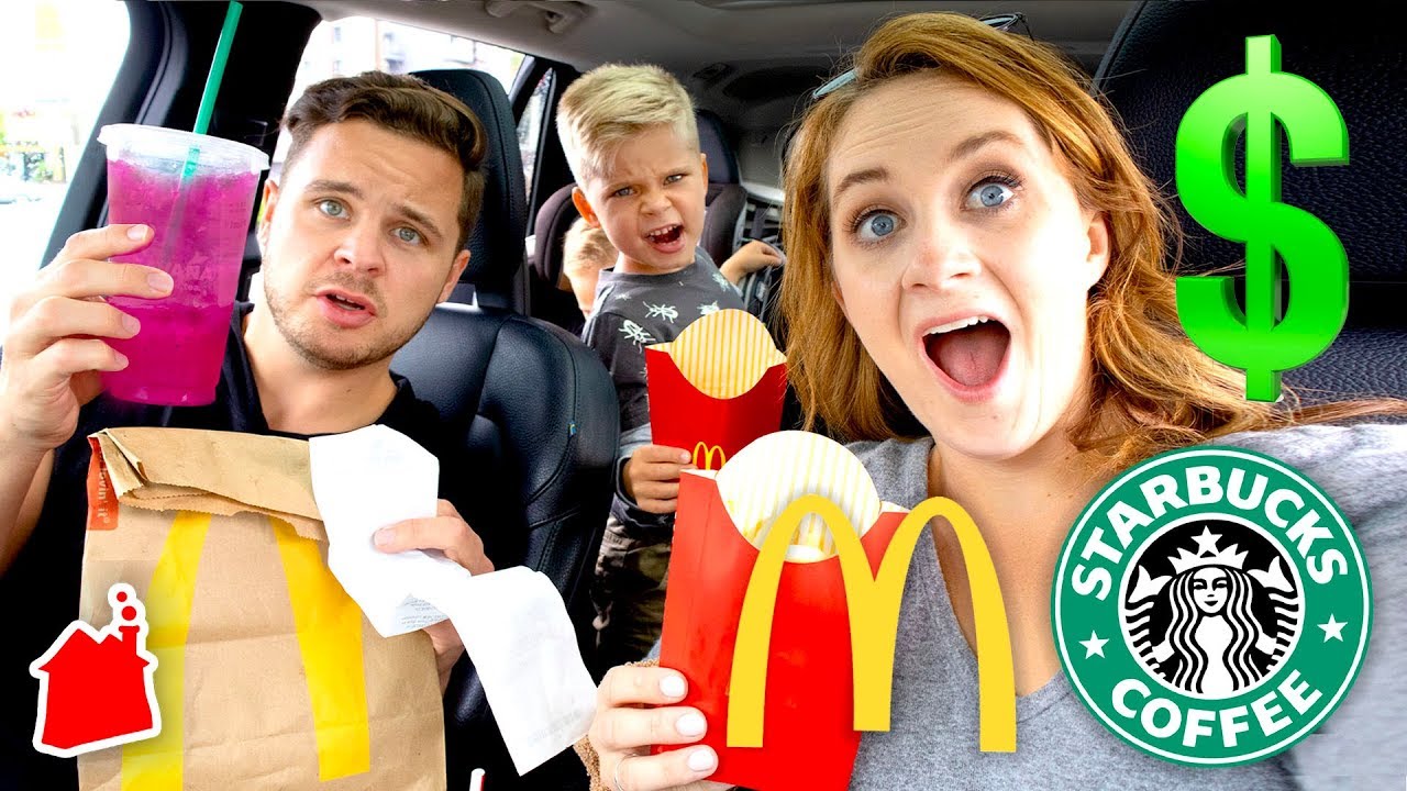 Letting The Person in FRONT of Me Decide What We Eat for 24 HOURS Challenge!