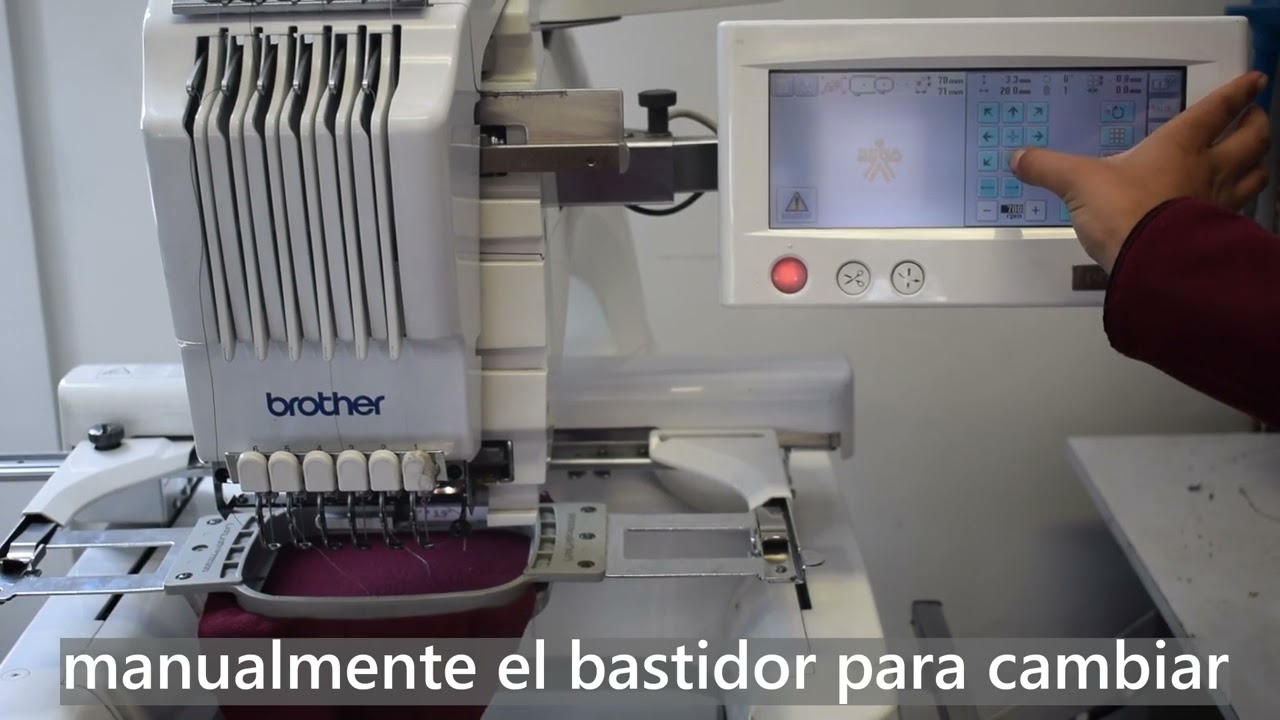 Maquina Bordadora BROTHER PR-600 II _ Funcionamiento_ bordado