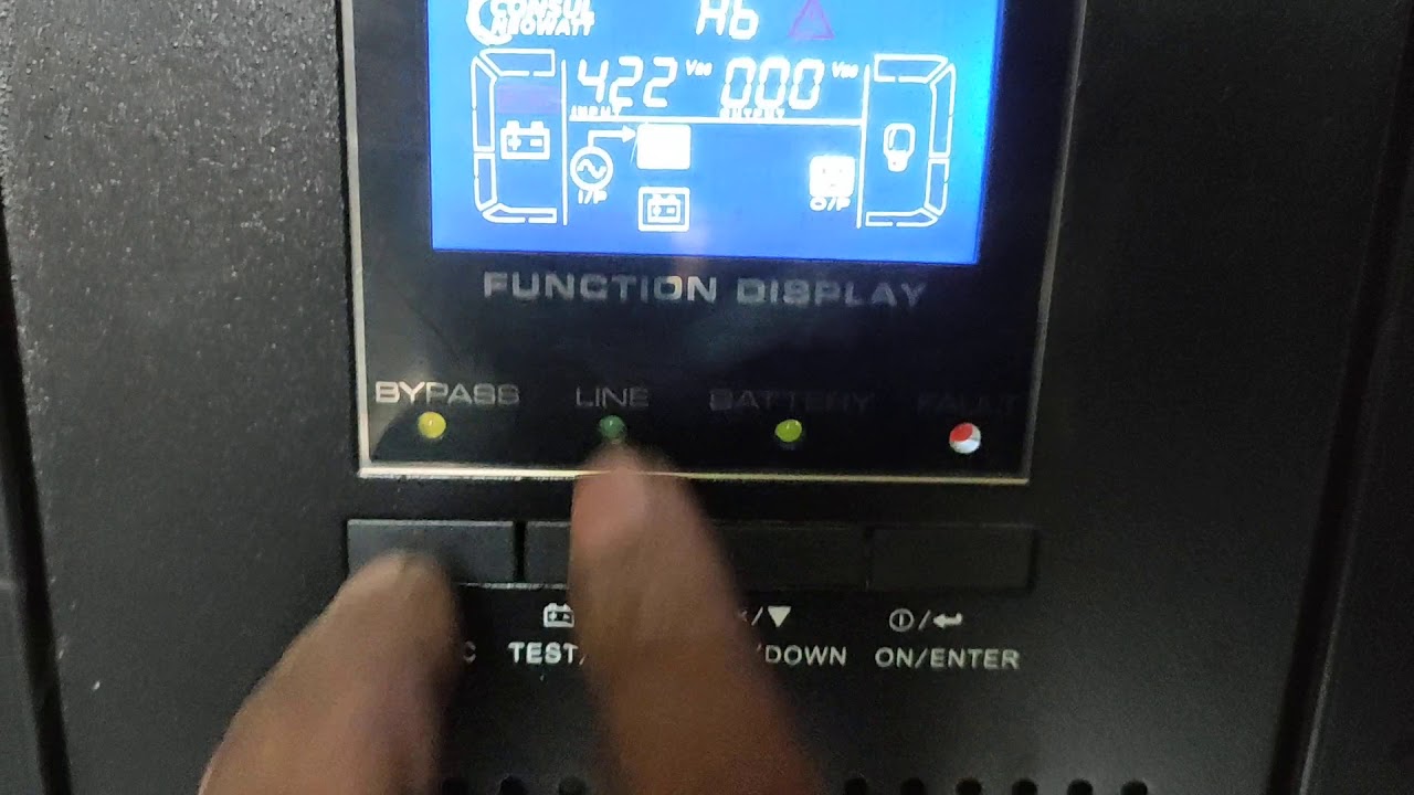 Consul 30 kva online ups batteries faulty error(3)