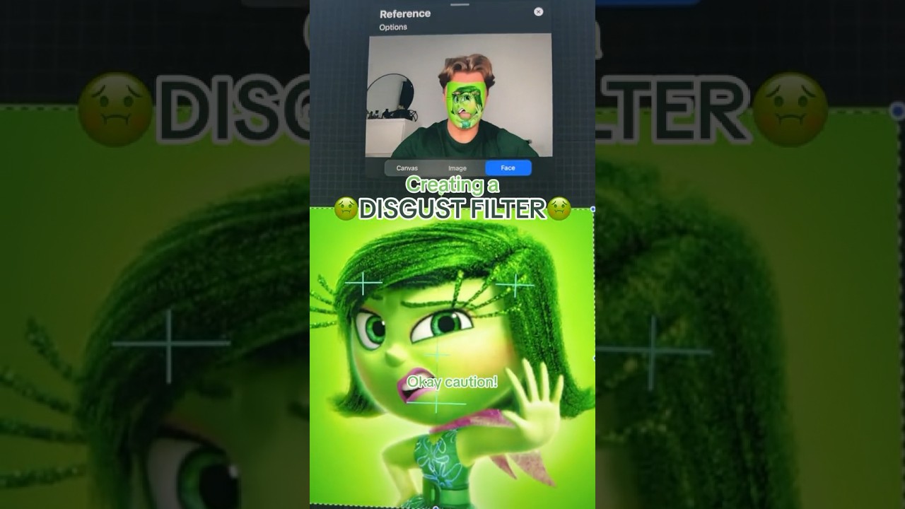 Как создать фильтр отвращения изнутри!🤢 (Фильтр есть в моем TikTok) #insideout #filter #art