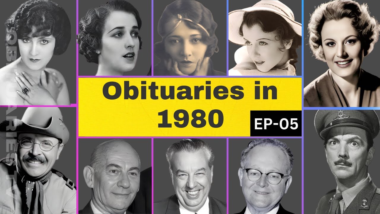 Celebrity Obituaries Famous Stars Who Died in 1980 Part 05 OBITUARIES TV #memories #deathstory