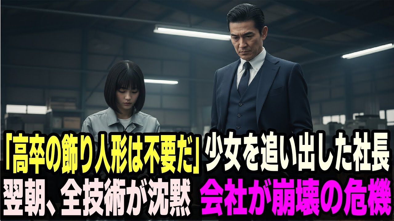 「高卒の飾り人形は不要だ」IQ200の少女を笑って切った新社長――翌日、全技術が沈黙した理由