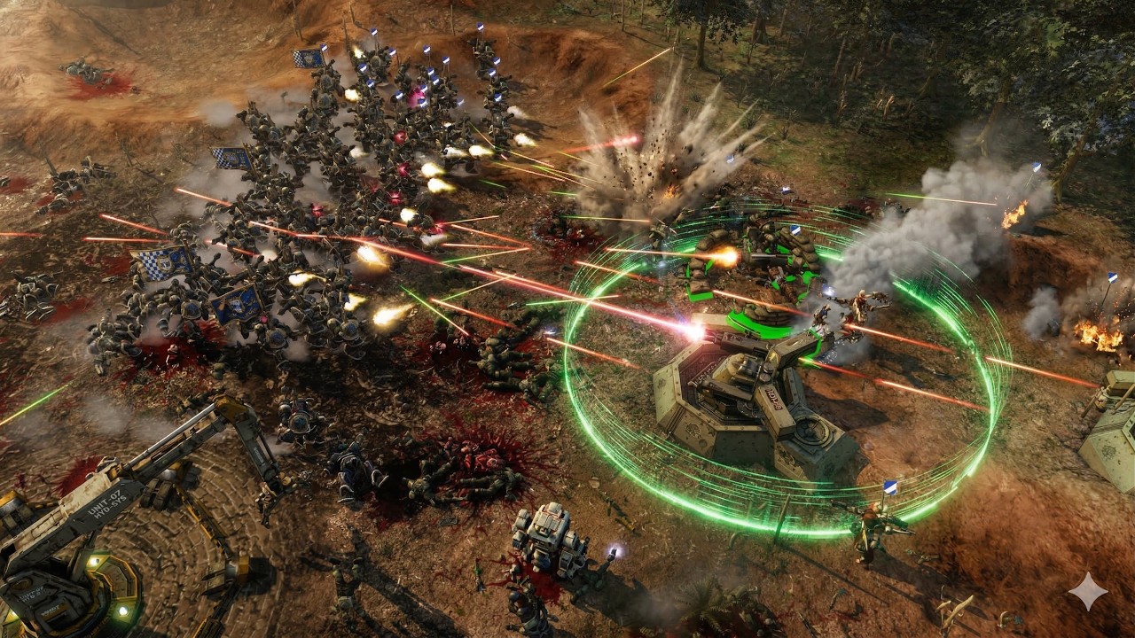 Imperial Guard Vs Chaos Marines  | Warhammer 40k Dawn of War DE