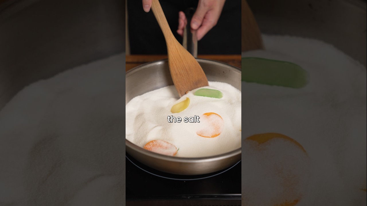 Frying in salt #shorts @noflakeysalt