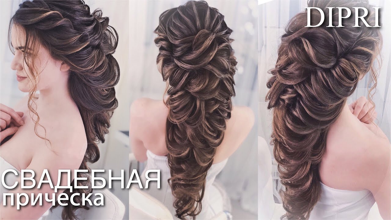 Свадебная греческая прическа на длинные волосы ❤️ Wedding hairstyle for long hair