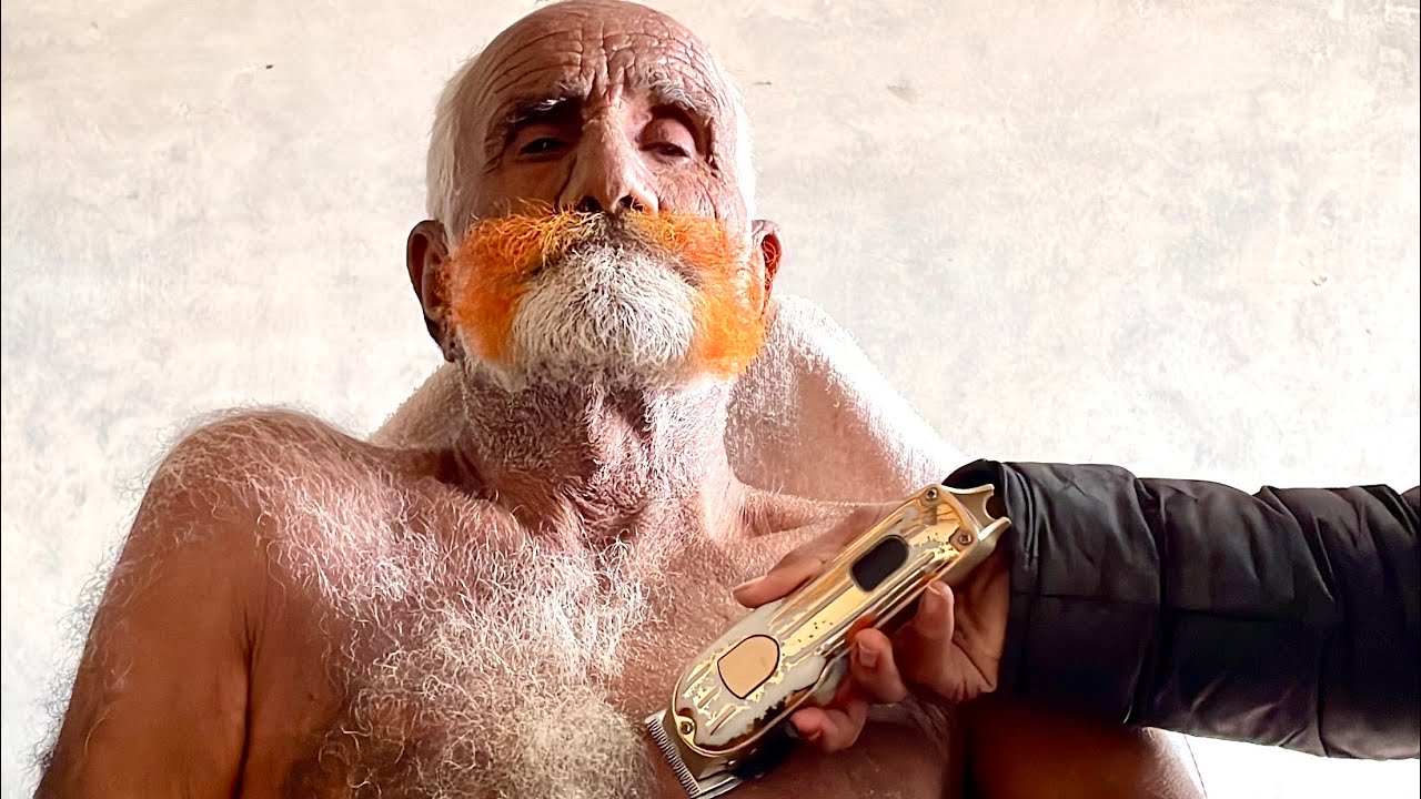 ASMR🇵🇷👋BilluRELAXING SLEEPING | CHEST THERAPY | HAIR REMOVAL WITH SHARP IRON PIECETO OLD BARBER WITH