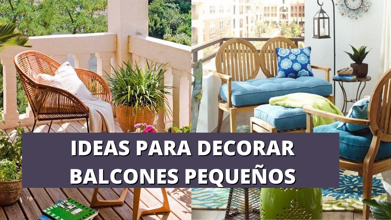 IDEAS PARA DECORAR BALCONES PEQUEÑOS! DISEÑOS CON ESTILO
