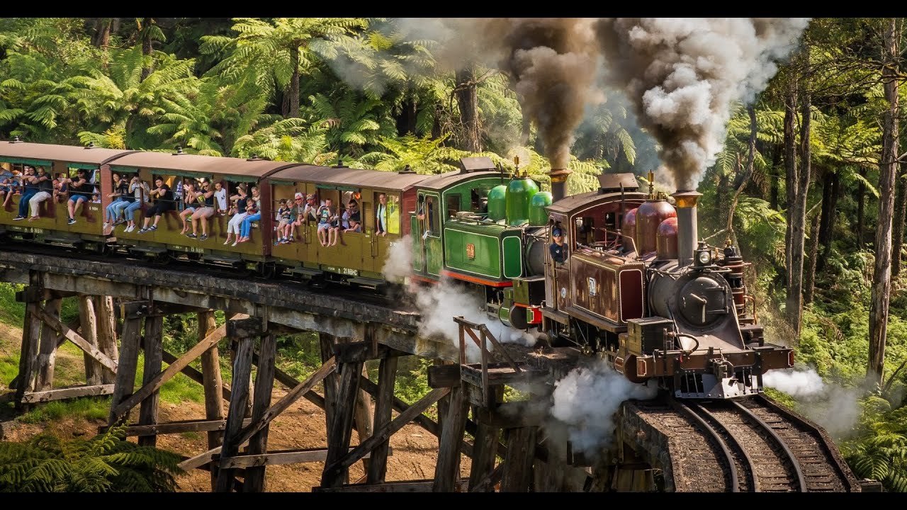 4K Australian Puffing Billy -  Menzies Creek Museum - Melbourne family attraction | 28 Aug 2022
