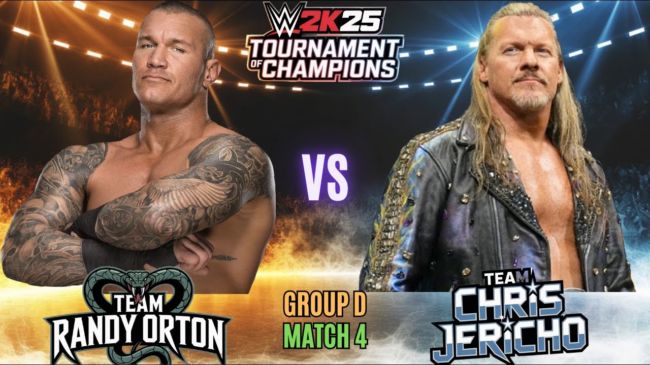 Team Randy Orton vs Team Chris Jericho | WWE 2K25 Tournament of Champions | Group D | Match 4 |