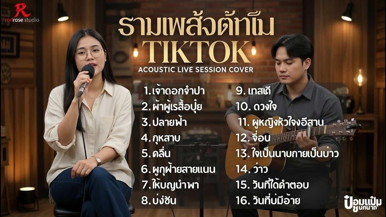 รวมเพลง Acoustic ฮิตในTiktok  -  ป๋อมแป๋ม ชนกนาถ [COVER Version] เจ้าดอกจำปา  + ผู้บ่าวเสื้อปุ๋ย