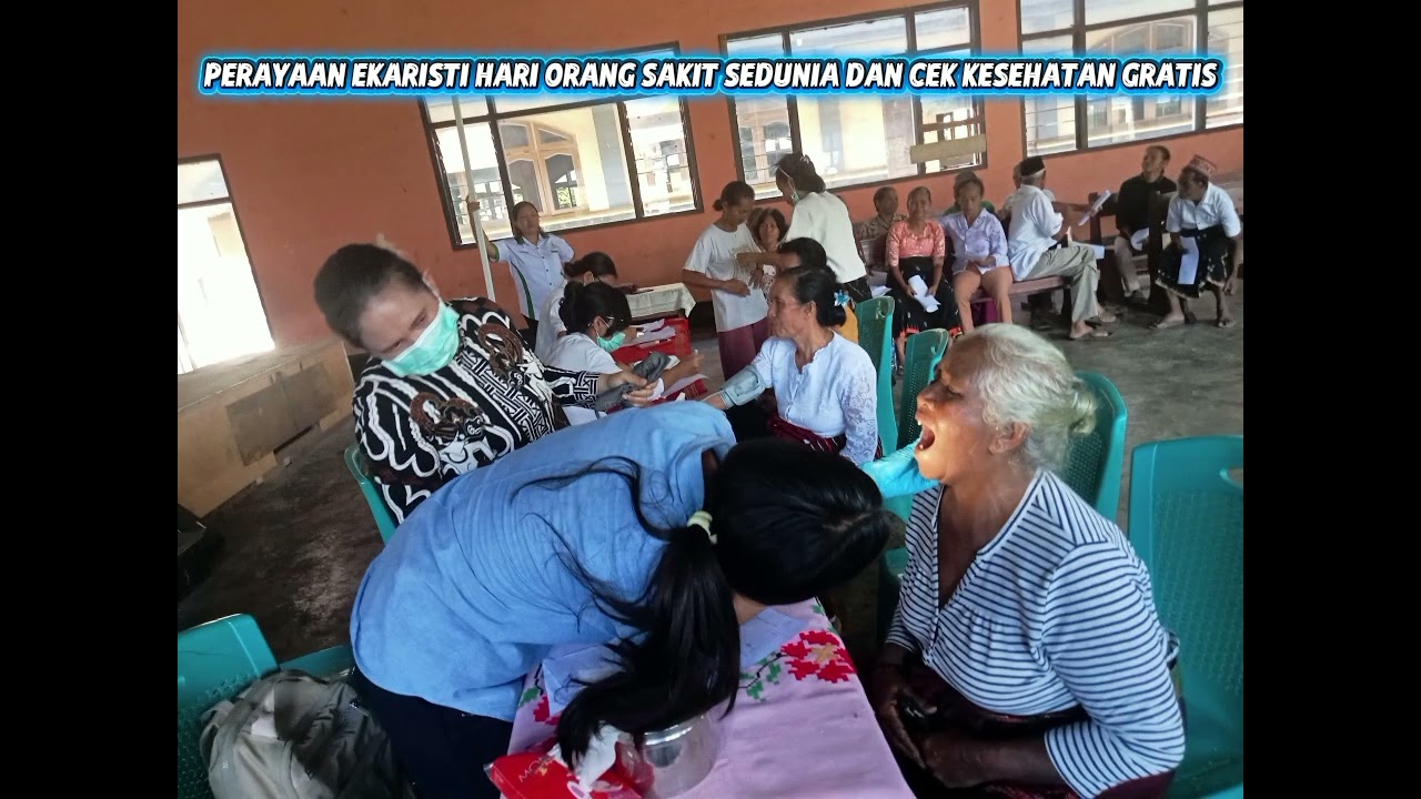 PERAYAAN EKARISTI HARI ORANG SAKIT DAN CEK KESEHATAN GRATIS- RABU 11 FEBRUARI 2026