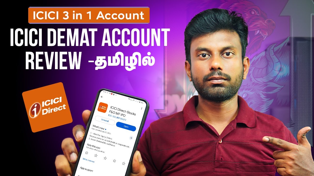 ICICI Demat Account Benefits Tamil | ICICI Direct Brokerage Charges Tamil | ICICI Direct App Review
