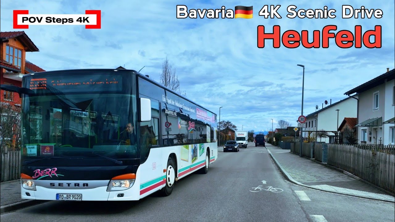Bavaria🇩🇪 4K Scenic Drive | Heufeld - Bad Aibling - Hilperting