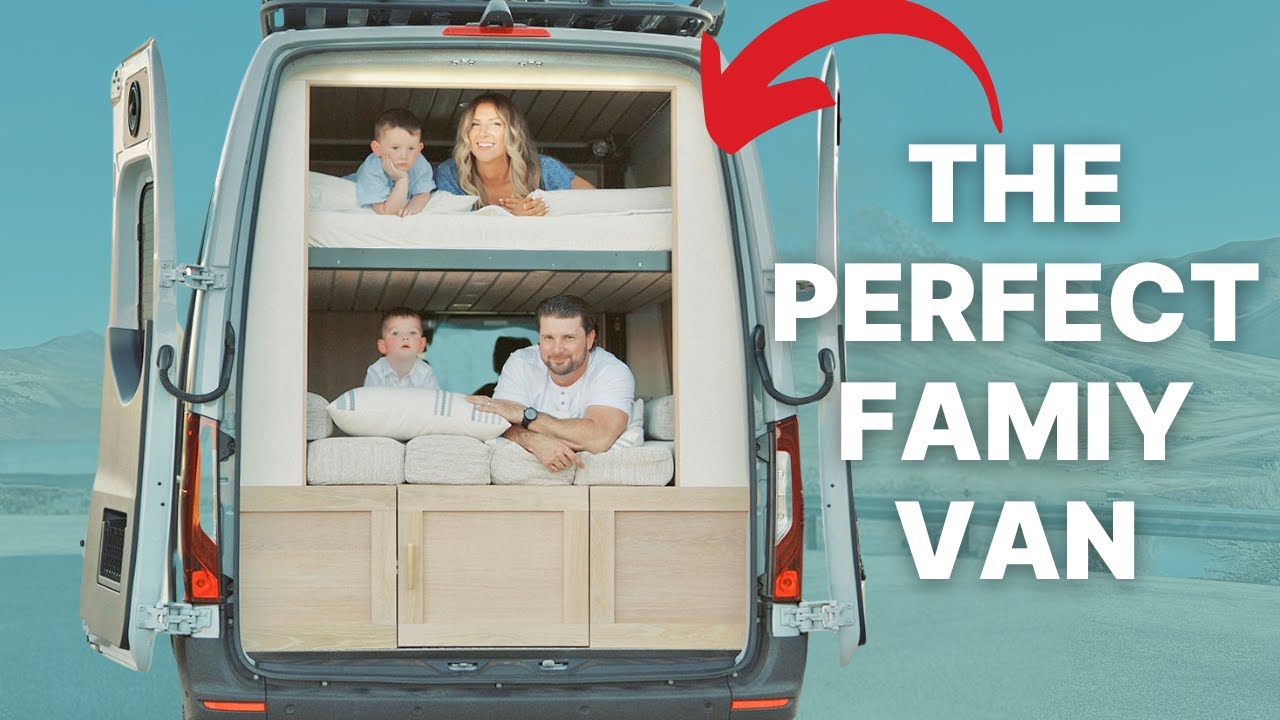 PERFECT Family Van Tour | Sleeps 4 with ELEVATOR BED! 🚐 👨‍👩‍👧‍👦