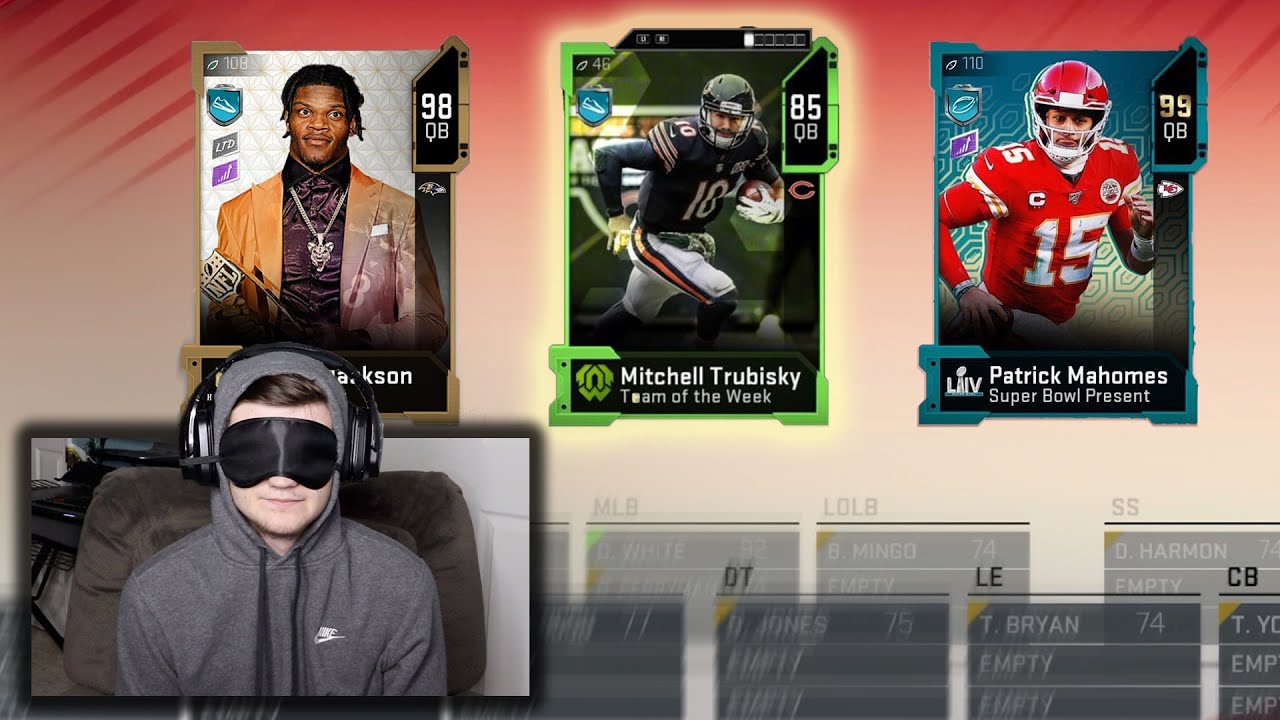 BLINDFOLDED DRAFT CHAMPIONS CHALLENGE!! THIS TEAM IS NICE!! Madden 20 Gameplay
